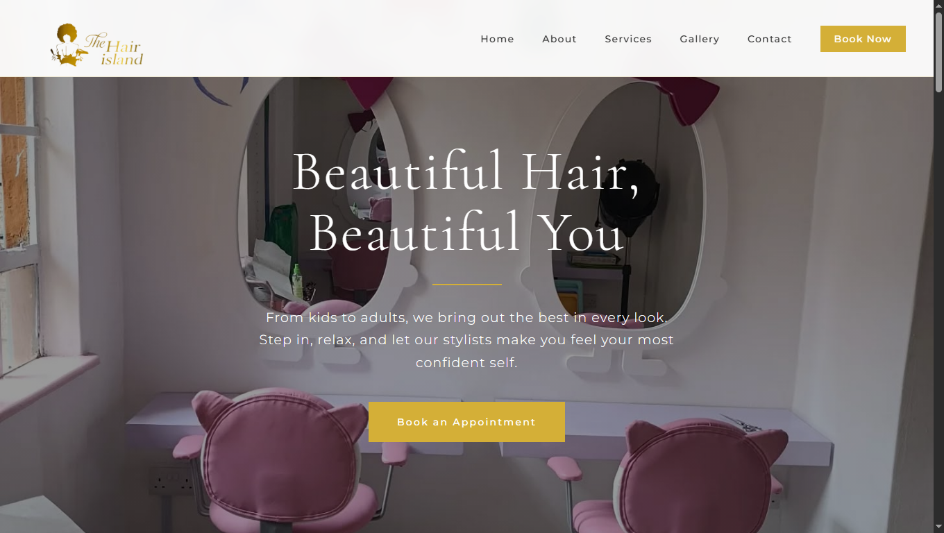 The Hair Island Logo